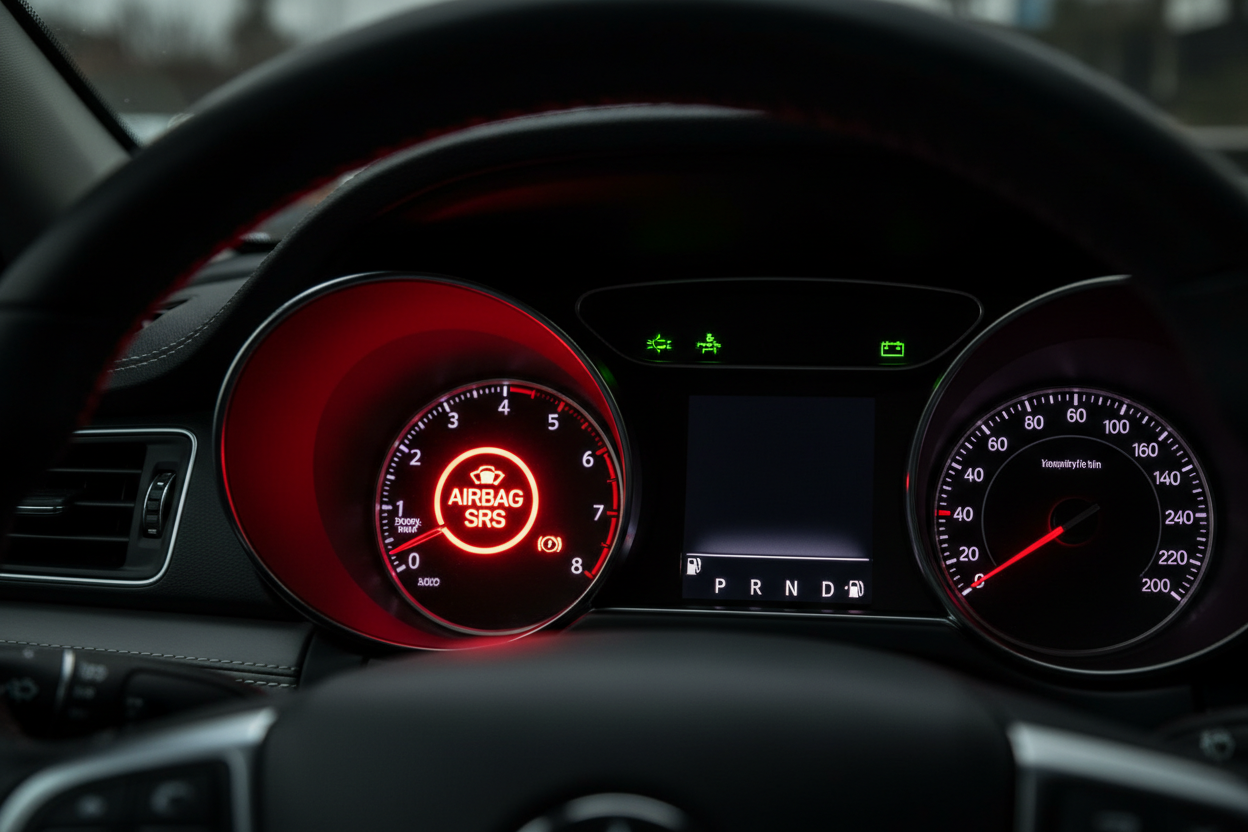 when your airbag light is on, it means your car’s safety system has disabled itself. If you get into a crash right now, the airbags may not deploy. And if they do, they might deploy at the wrong time.